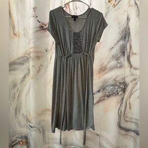 Gray Maternity Dress